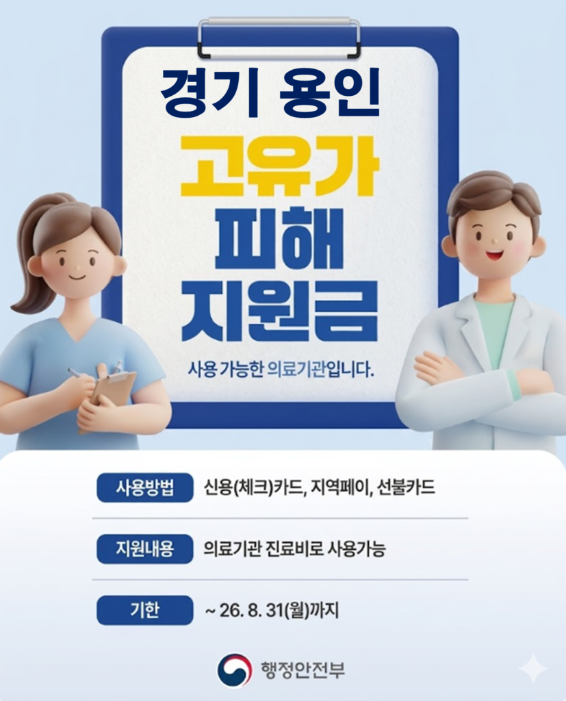 용인 고유가 피해지원금 사용가능한 치과(임플란트 치료)