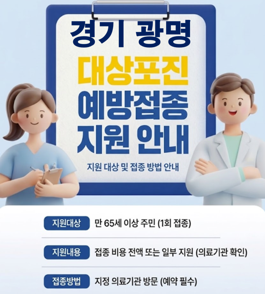 광명 대상포진 보건소 접종 가격 및 저렴한 병원