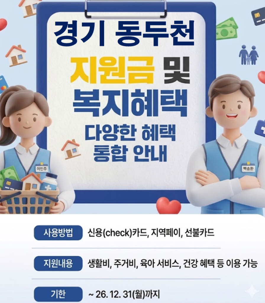 동두천 민생활력지원금 지급 될까? (지급시기 및 신청방법)